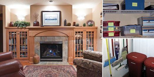 staging and organizing a residence